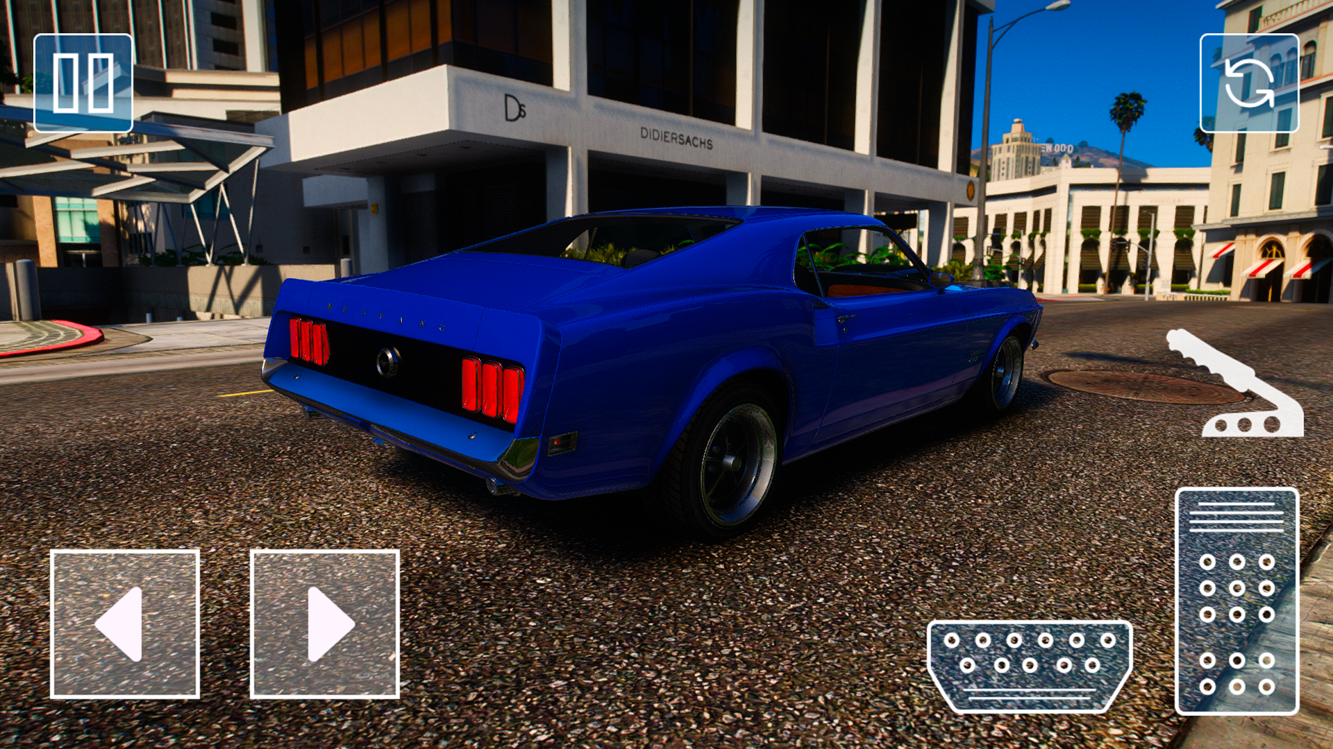 Jogo de corrida de carro Ford Mustang versão móvel andróide iOS