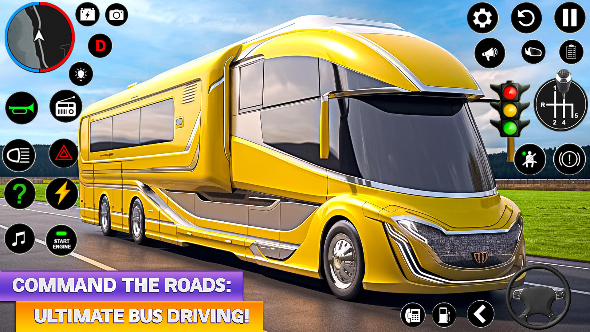 Ultimate Bus Driving Simulator Game Screenshot