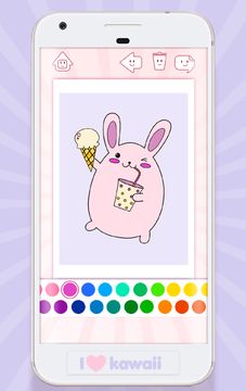Kawaii Coloring Book Game Screenshot