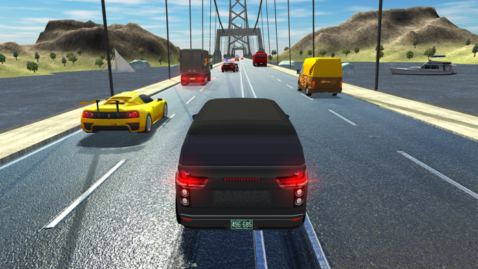 Highway Traffic Racer Car Ride ゲームのスクリーンショット