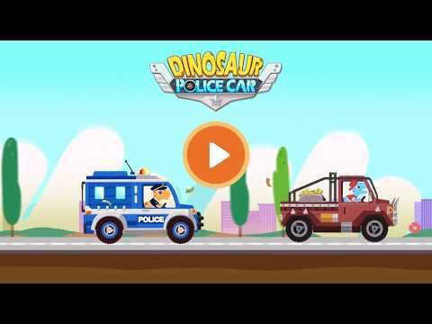 Screenshot of the video of Dinosaur Police Car kids Games