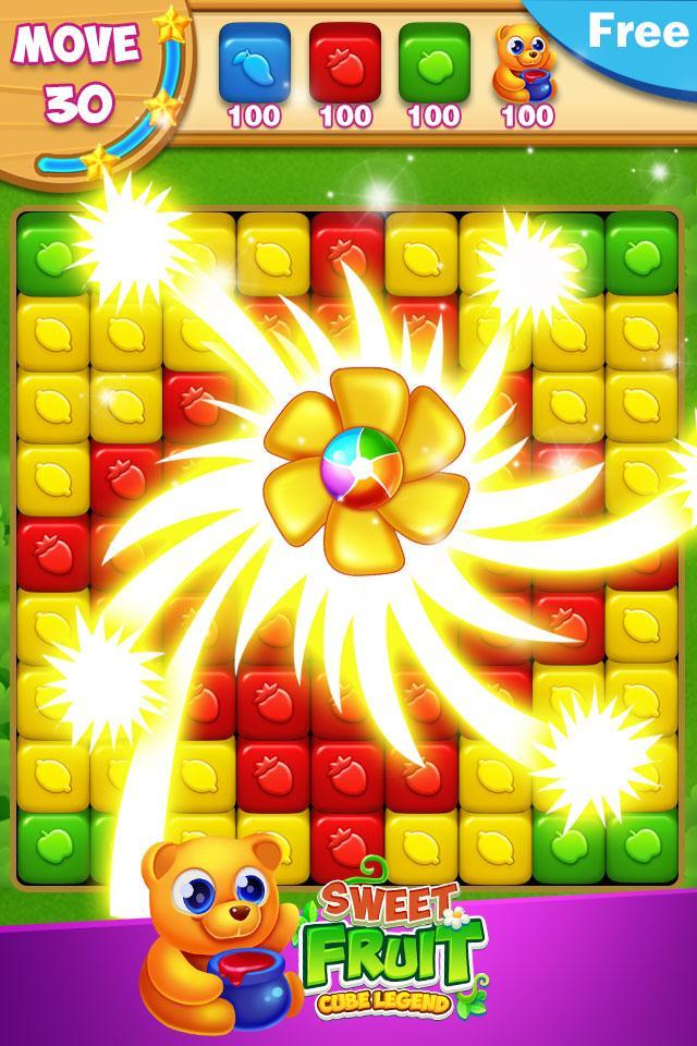 Sweet Fruit Cube Game Screenshot