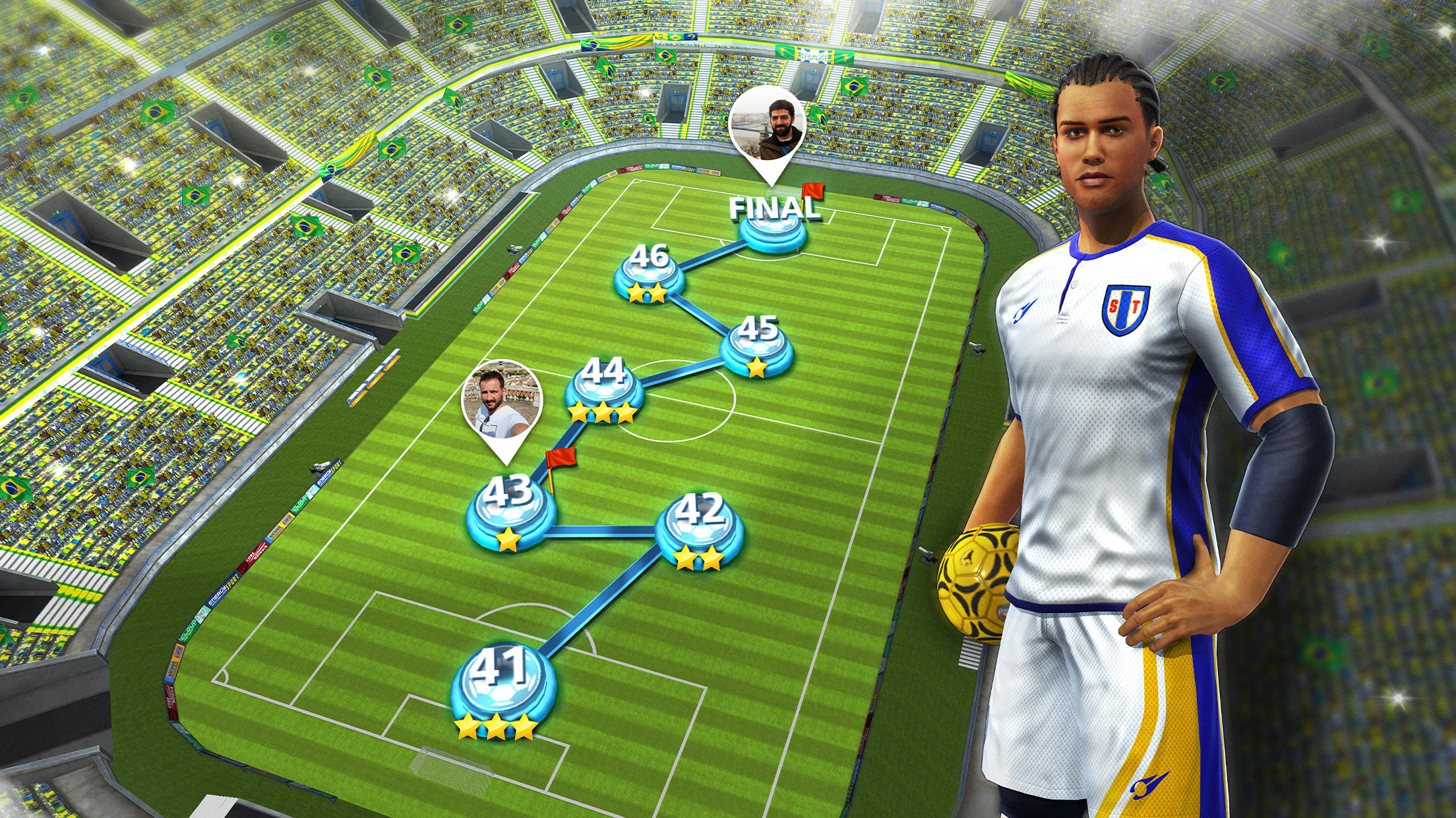 Captura de Tela do Jogo Football Strike: Online Soccer