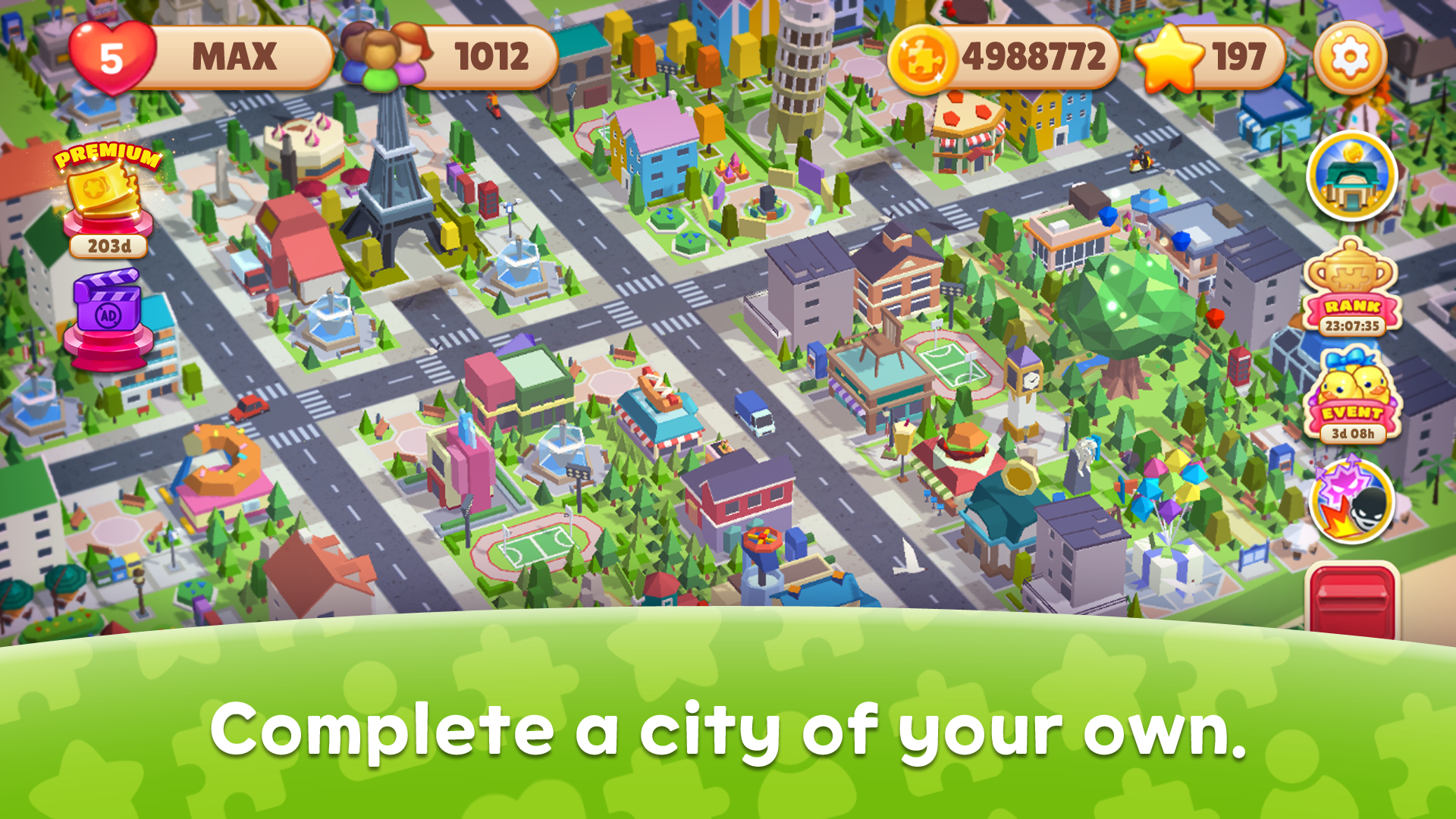 Puzzle And The City Game Screenshot