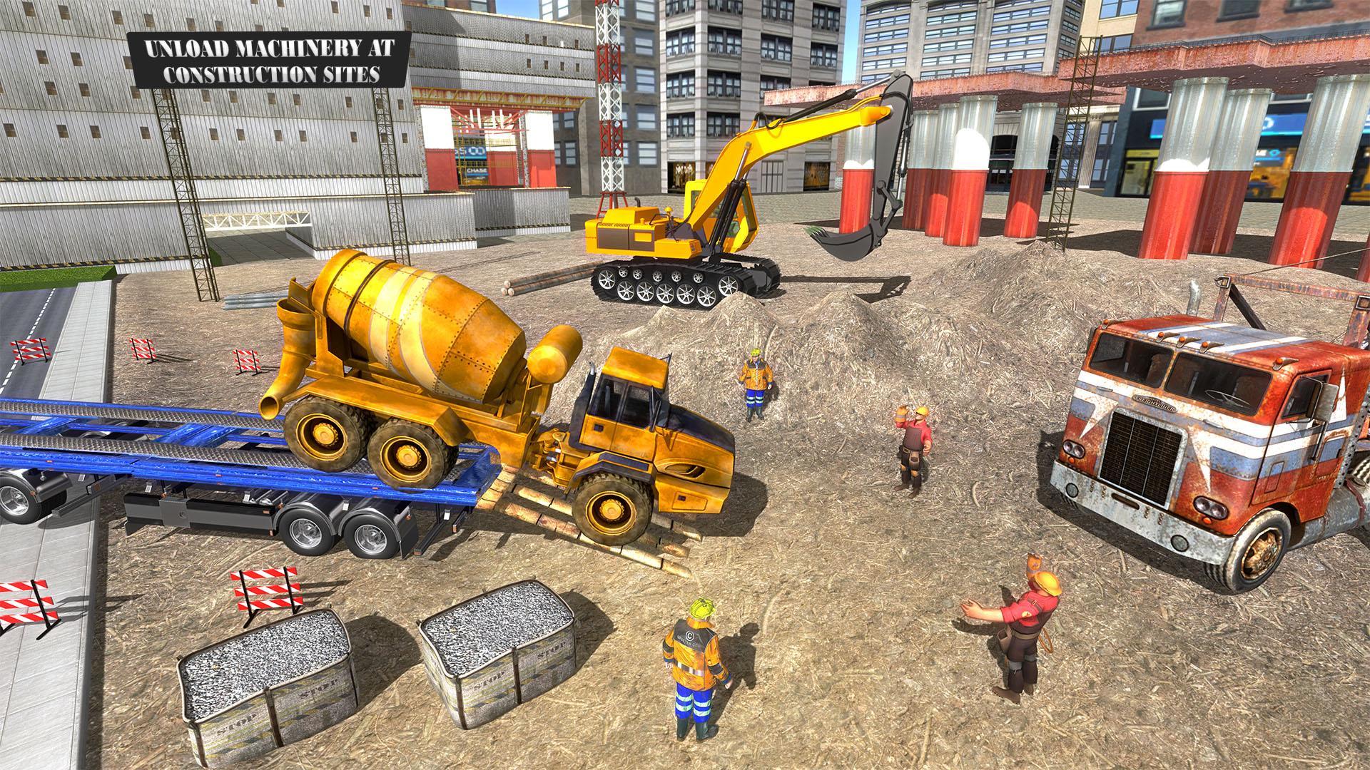 Construction Machines Transporter Cargo Truck Game Game Screenshot