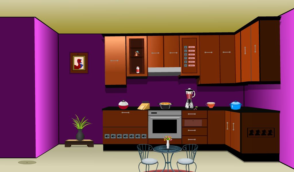 Screenshot of Modern Purple House Escape