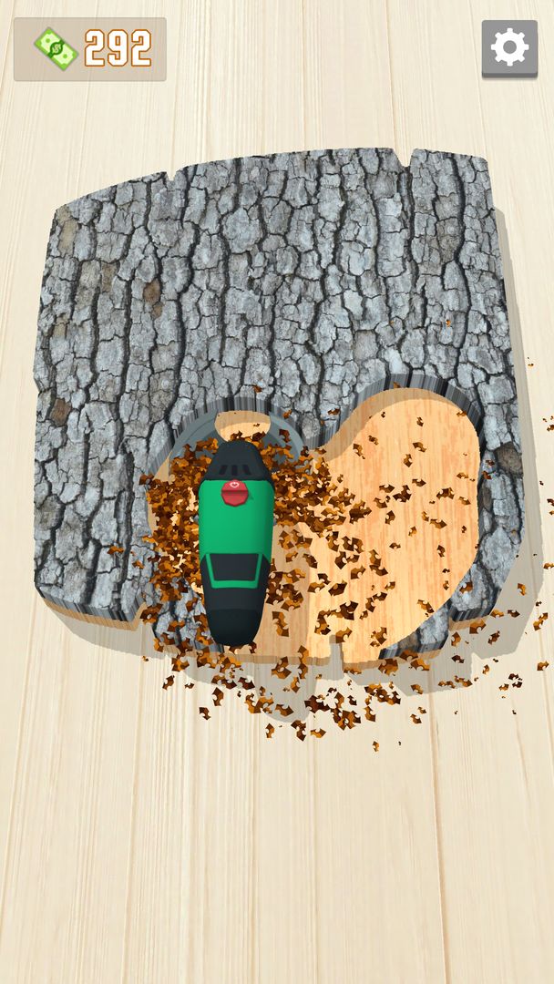 Screenshot of Woodcraft - 3D Carving Game