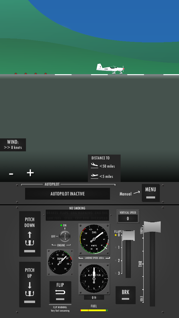 Screenshot 1 of Simulador de voo 2d 2.6.1