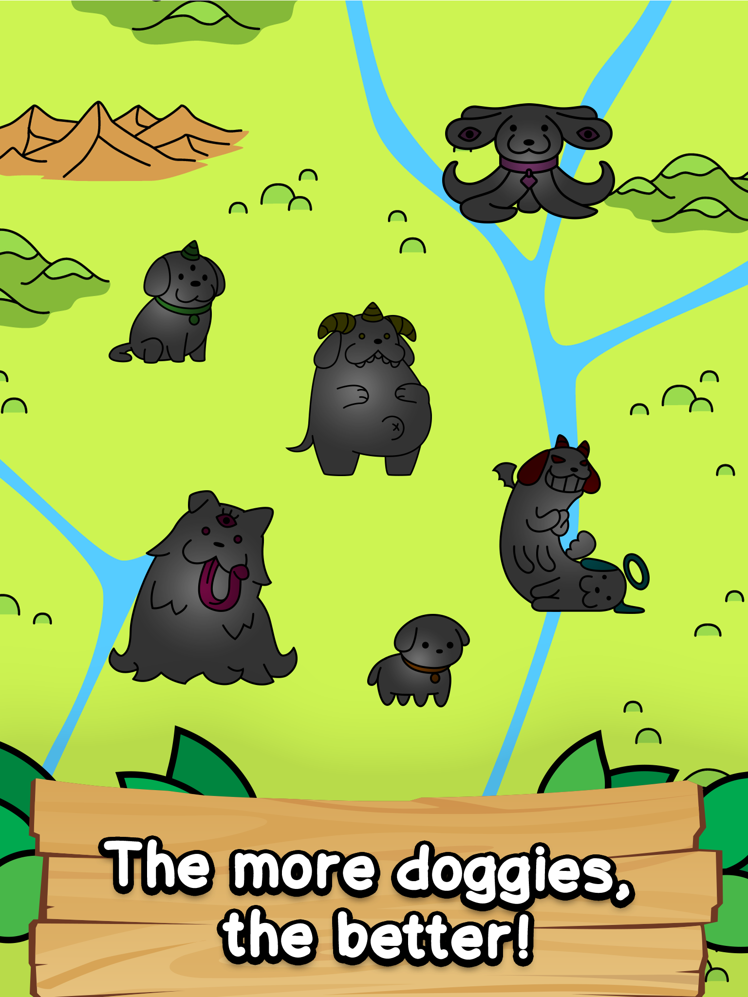Cuplikan Layar Game Dog Evolution: Idle Merge Game