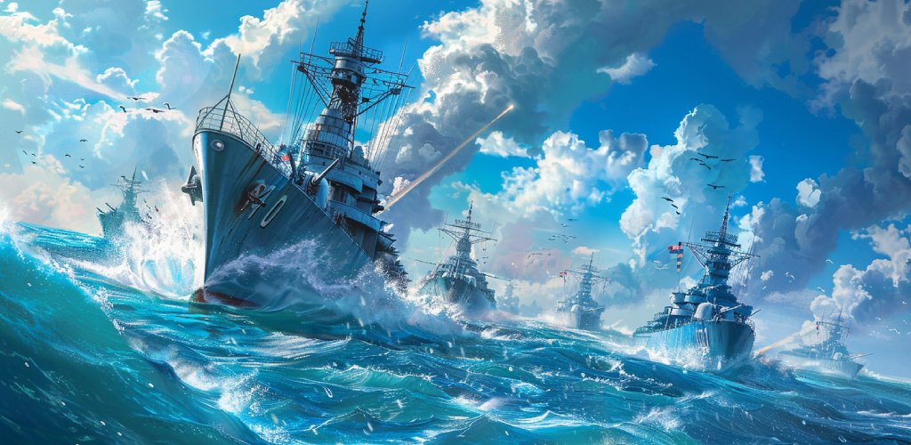 Banner of Force of Warships: Jeux Guerre 6.00.5