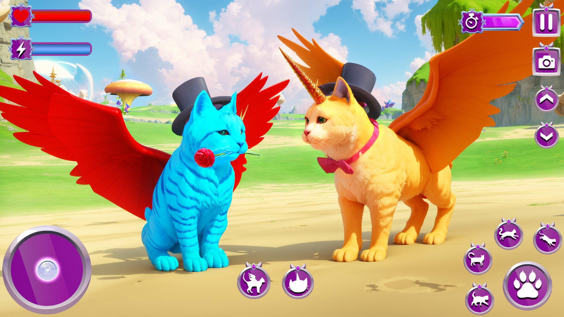 Unicorn Cat Princesses Family Game Screenshot