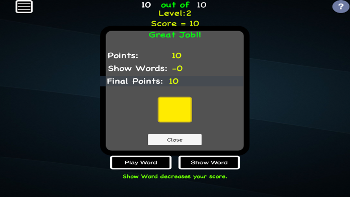 Captura de Tela do Jogo BT Sight Words 1200+ Words