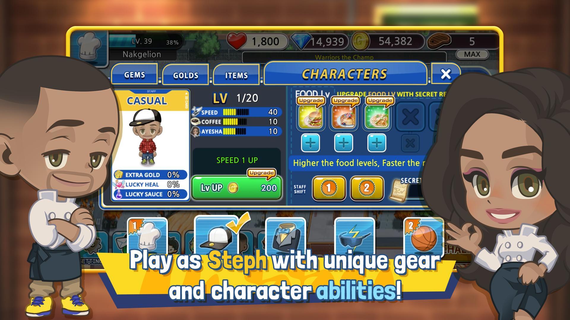 Chef Curry ft. Steph & Ayesha Game Screenshot