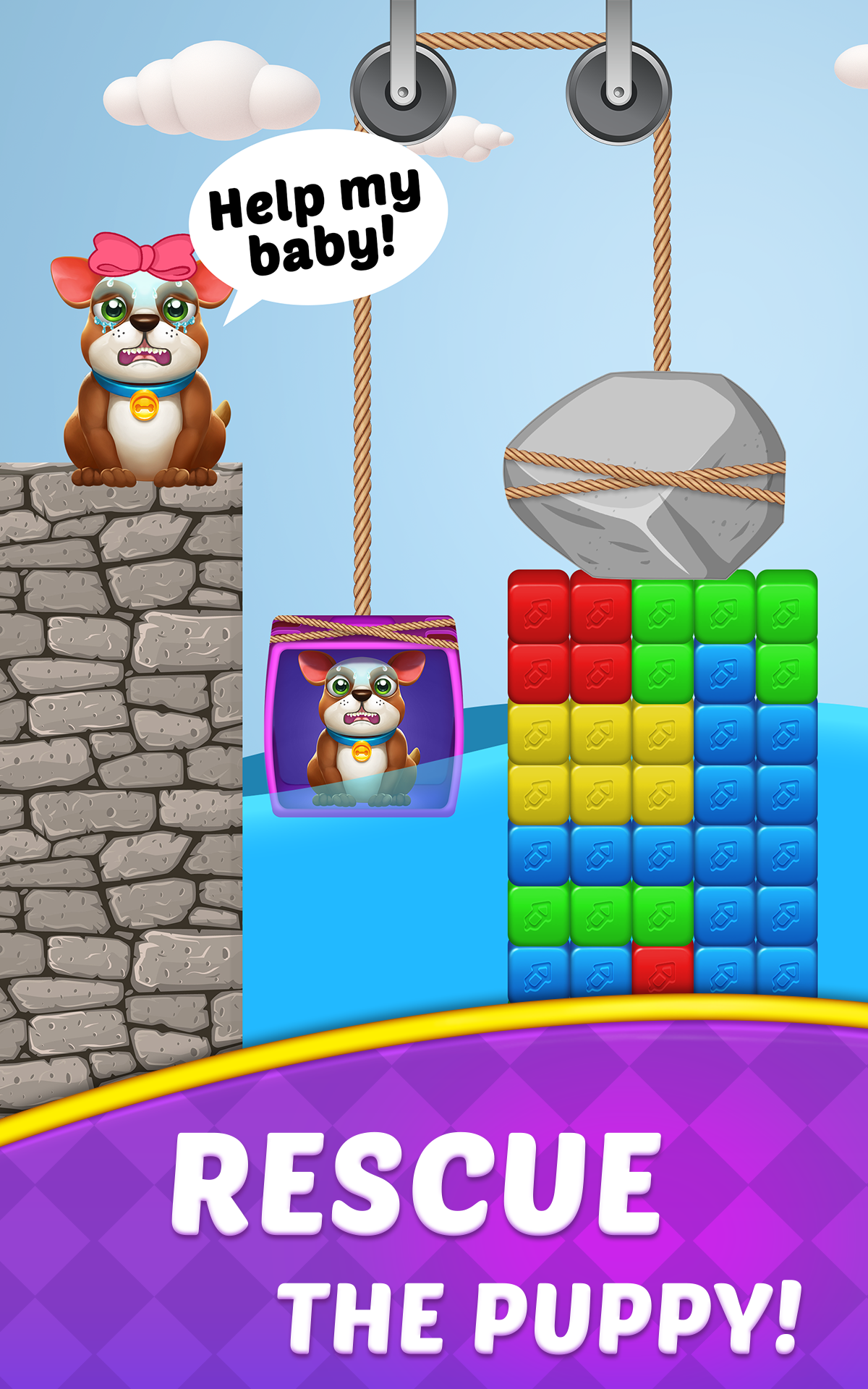 Cube Blast Journey: Toon & Toy Game Screenshot