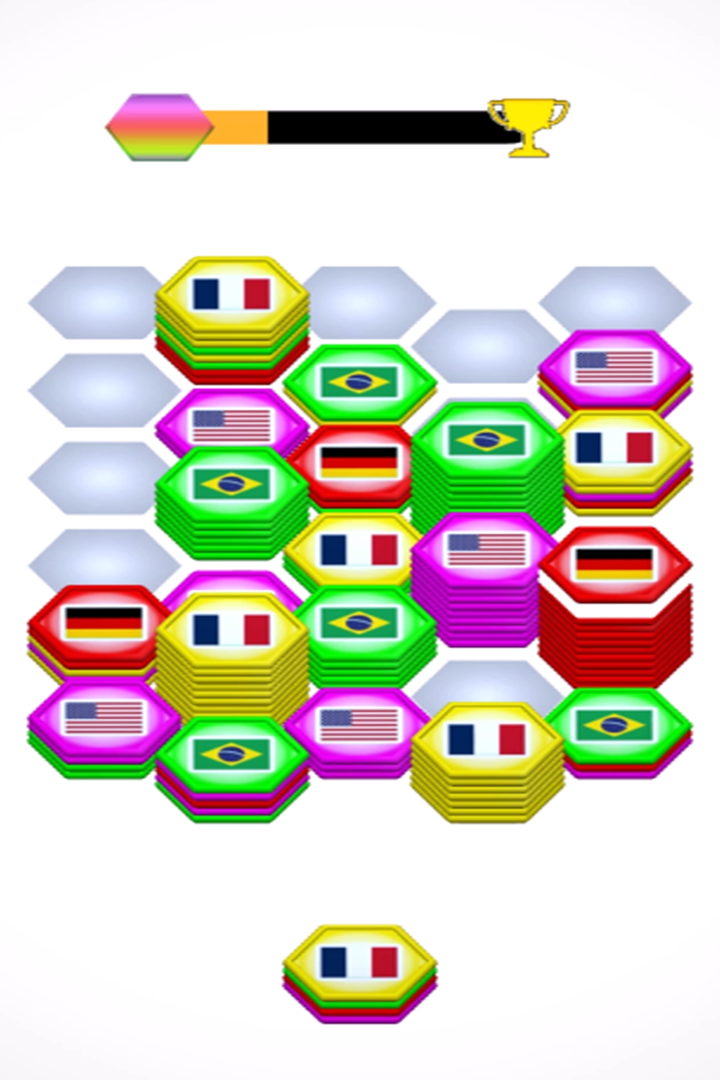 Hexa Nations Puzzle Game Screenshot