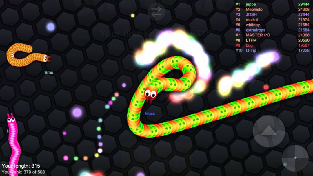 Screenshot of Cuộc chiến các loài rắn online