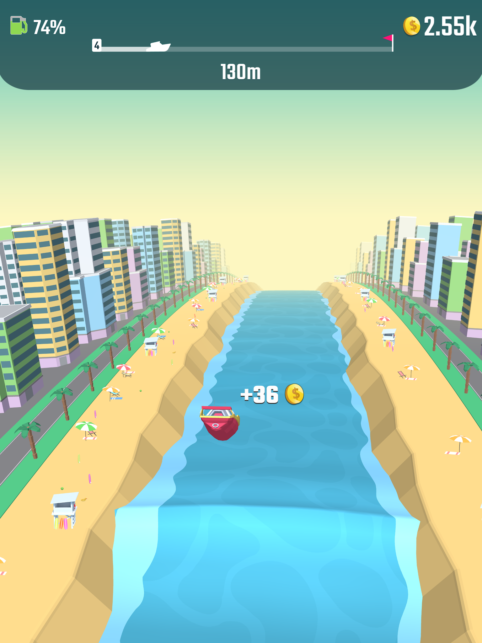 Скриншот игры Flippy Boat