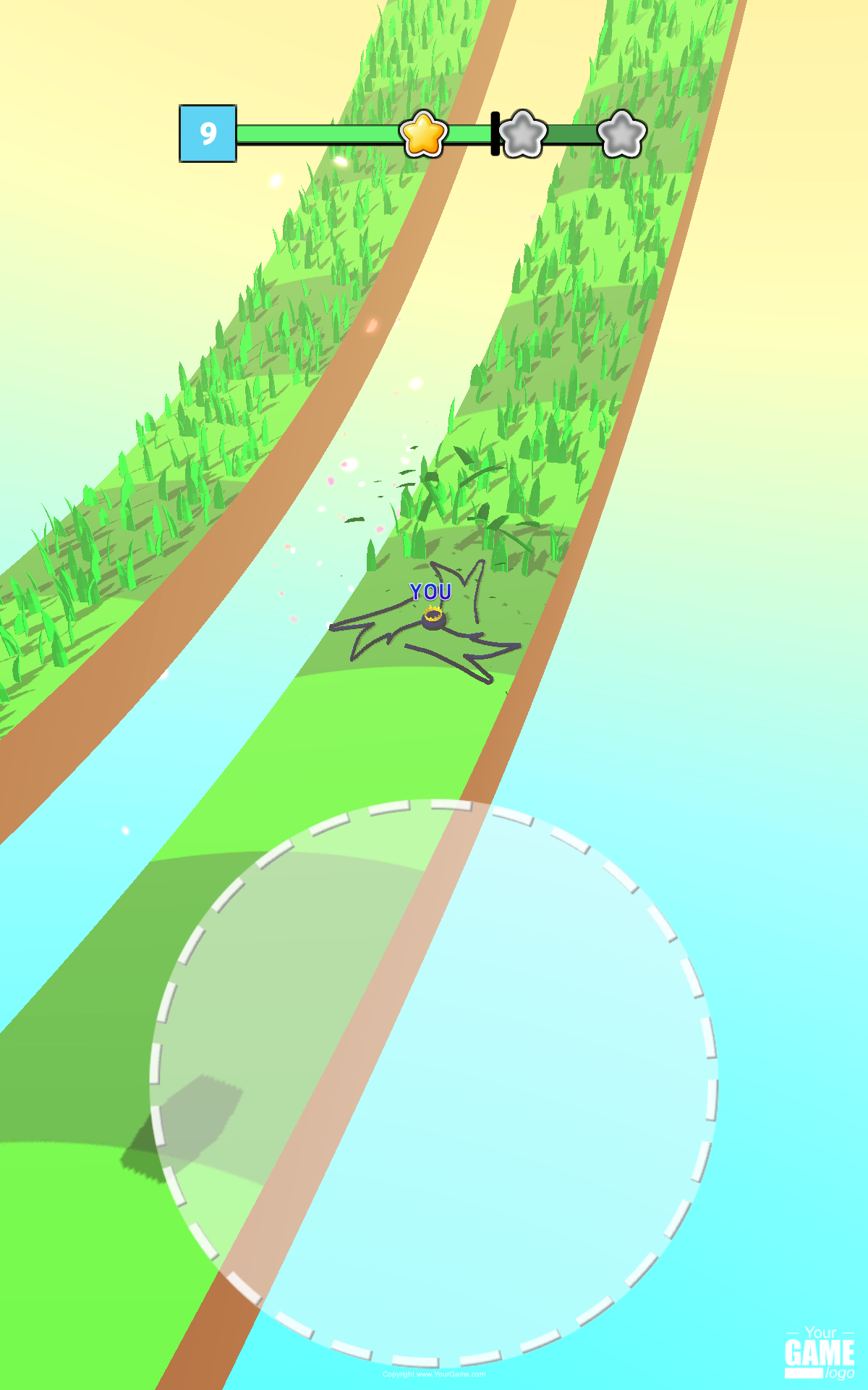 Draw Grass Cutter Game Screenshot