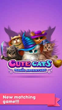 Cute Cats: Classic Match 3 Game Screenshot