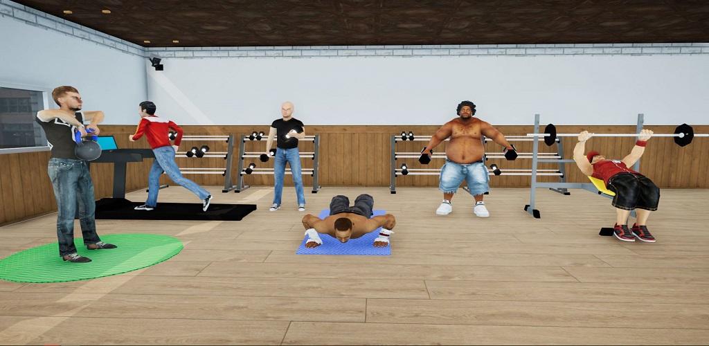 Banner of Gym Fit Simulator Workout Game 1.6