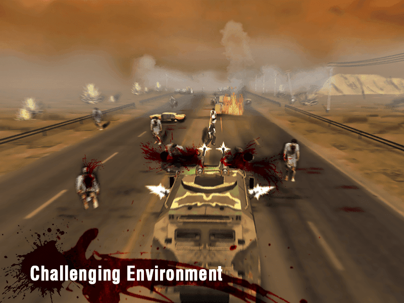 Captura de Tela do Jogo Zombie Road 3D