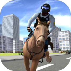 Mounted Police Horse 3D