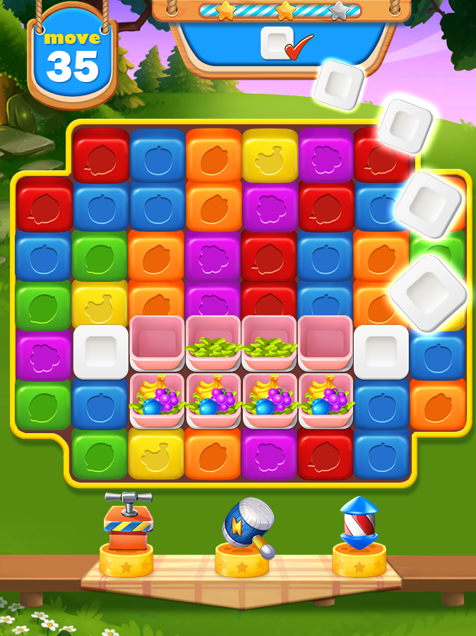 Cat Paradise Cube Puzzle Game Screenshot