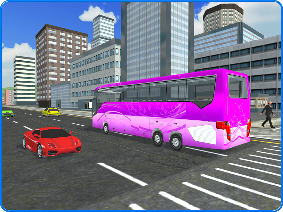 Captura de Tela do Jogo City Bus Simulator - Impossible Bus & Coach Drive