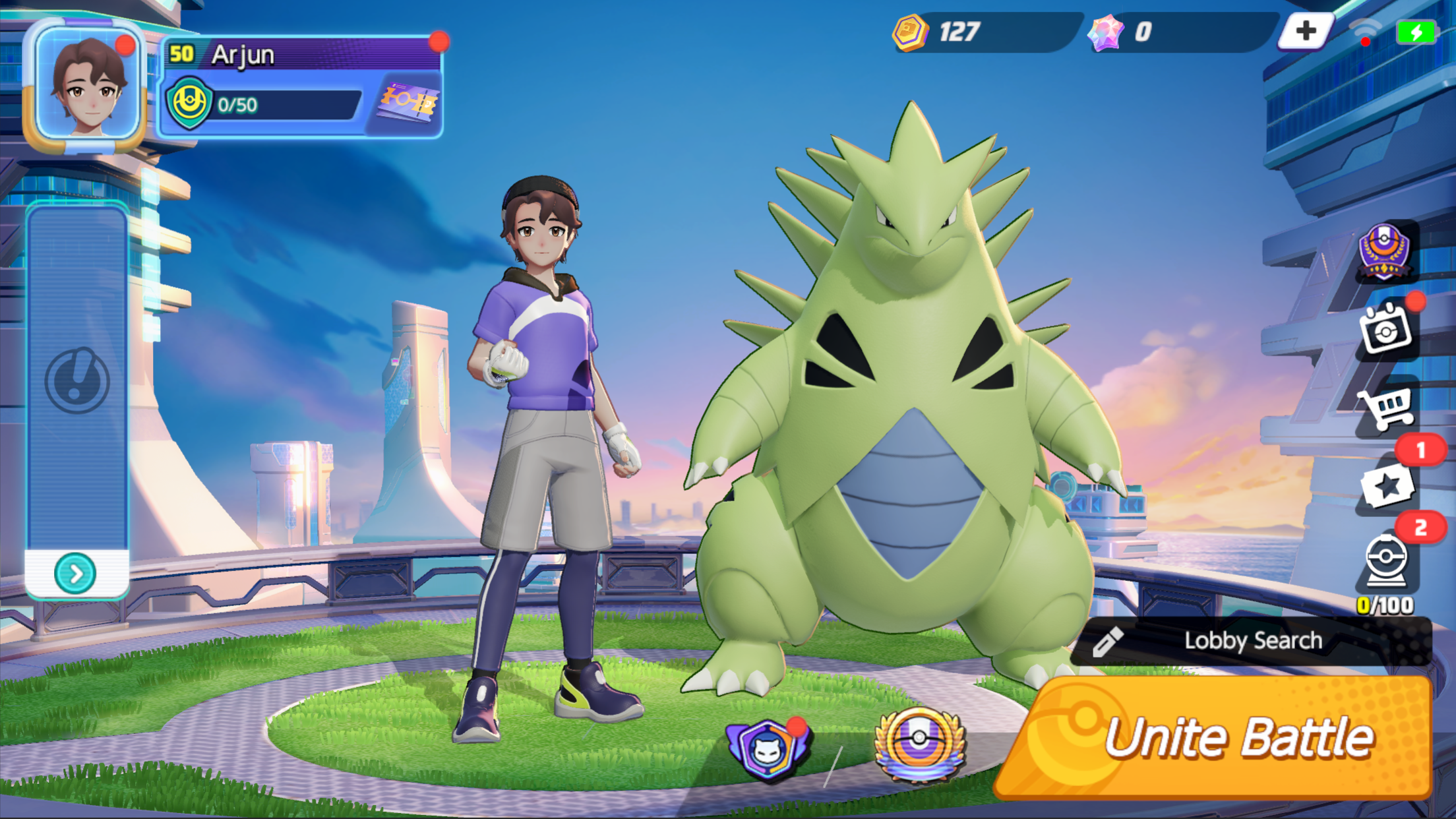 Pokémon UNITE Game Screenshot