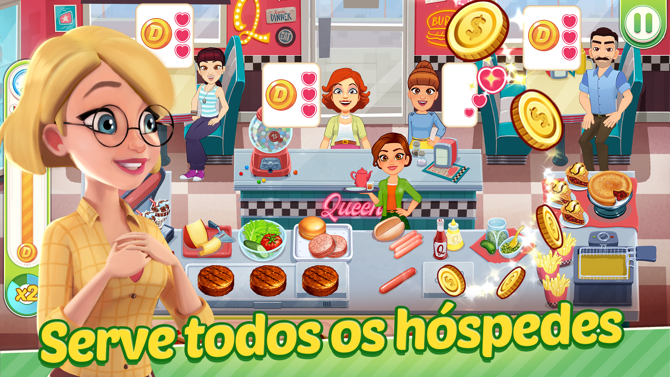 Captura de Tela do Jogo Delicious World - Cooking Game