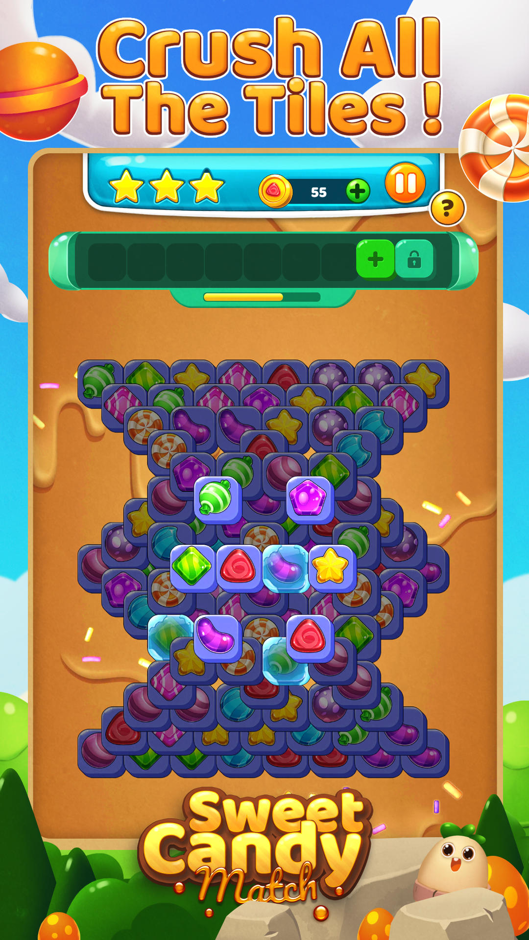 Screenshot 1 of Quebra-cabeça de doce doce - jogos de combinação tripla 