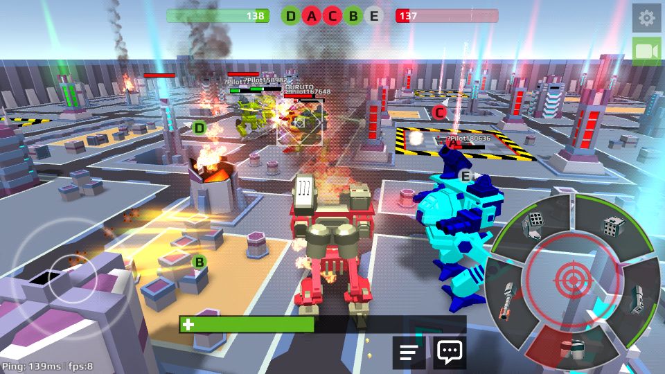 Pixel Robots Battleground screenshot game