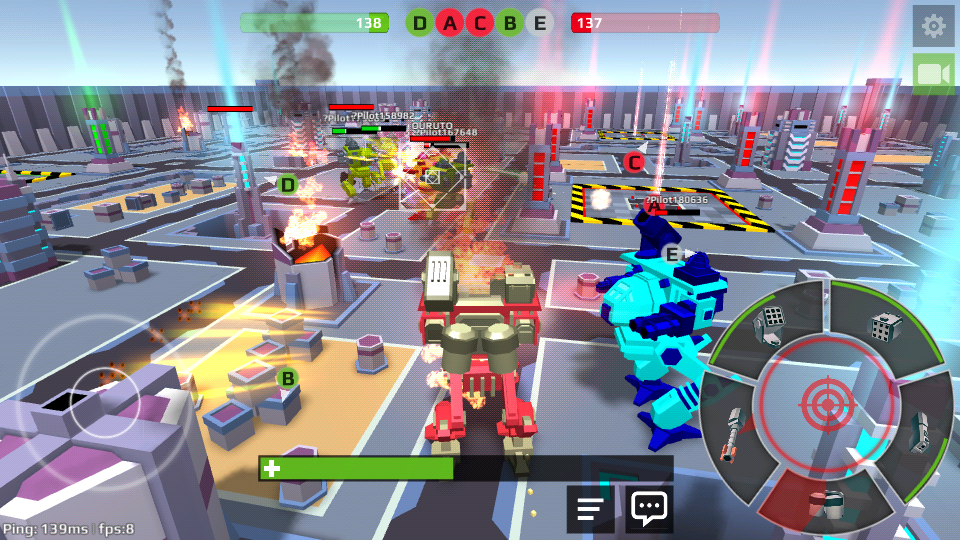 Pixel Robots Battleground Game Screenshot