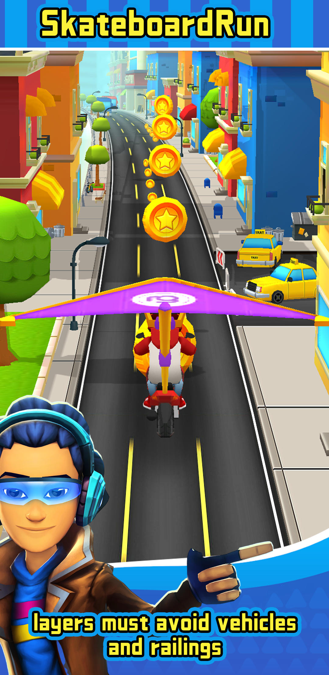 Skateboard Run Game Screenshot