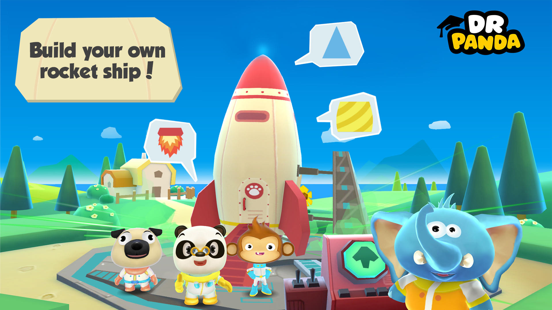 Cuplikan Layar Game Dr. Panda in Space