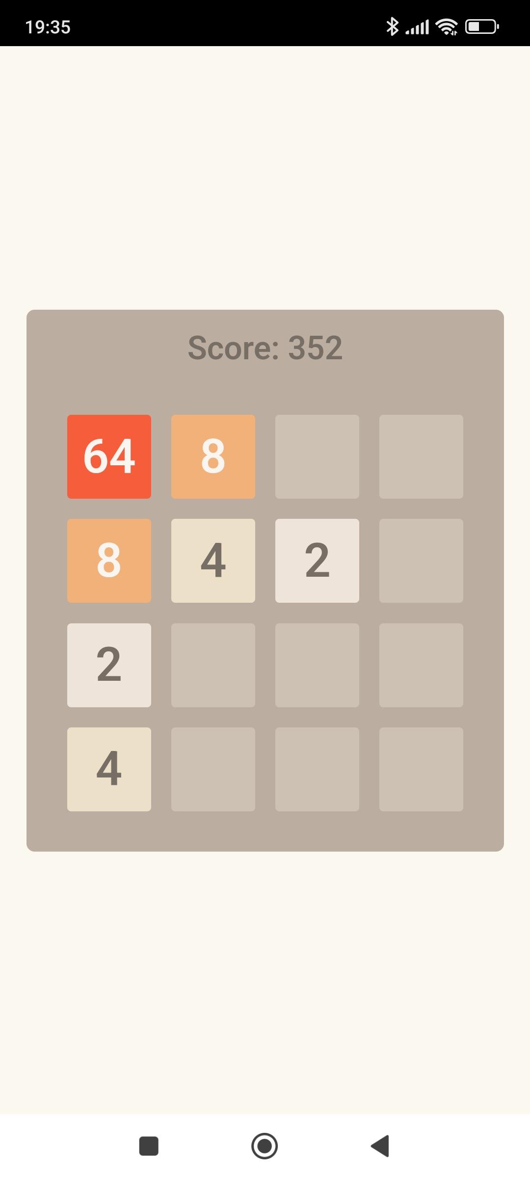 Numeric Puzzle Game 2^11 Game Screenshot