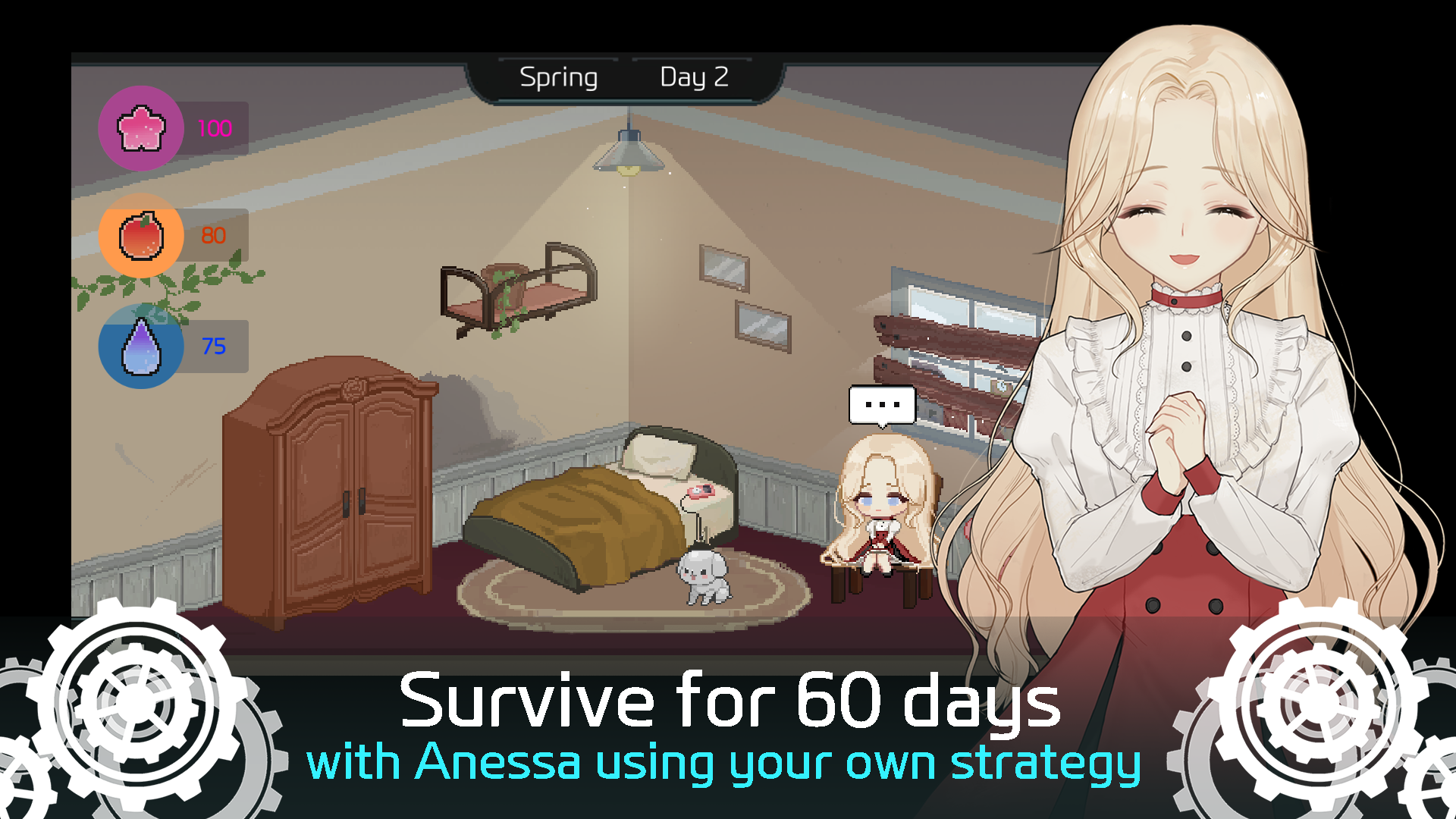 Screenshot 1 of ANESSA: ហ្គេមរឿងរស់រានមានជីវិត 1.0