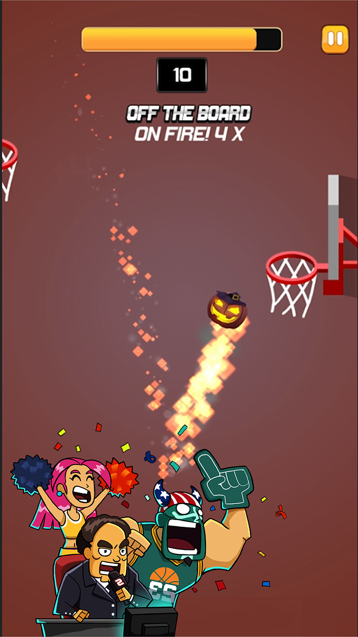 Screenshot of Dunk match: basketball Shot