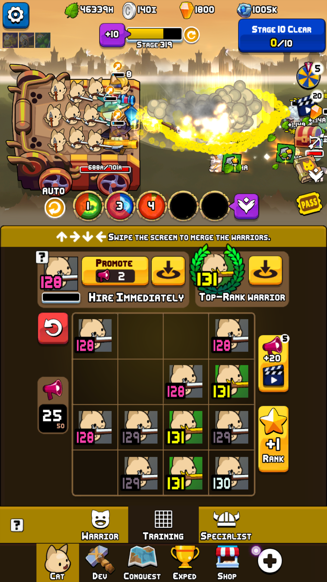 Screenshot of Legend of Cats