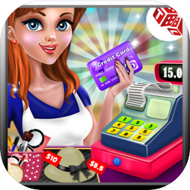Shopping Mall Cashier Girl - Cash Register Games