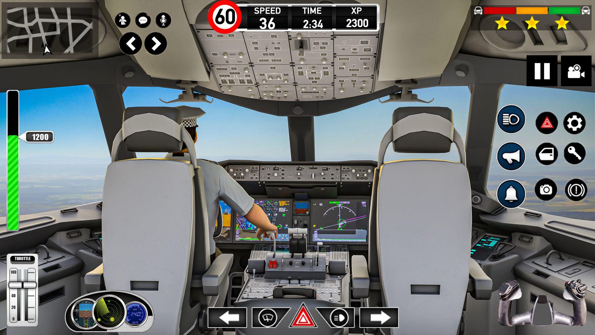Screenshot 1 of विमान पायलट उड़ान सिम्युलेटर 2.20