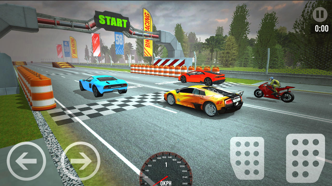 Screenshot 1 of कार बनाम बाइक रेसिंग 5.0.8
