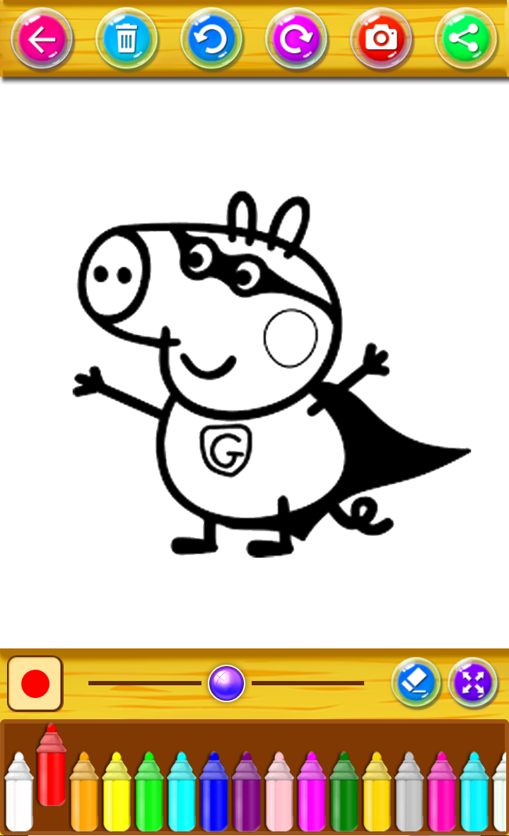 coloring book  pépa Game Screenshot