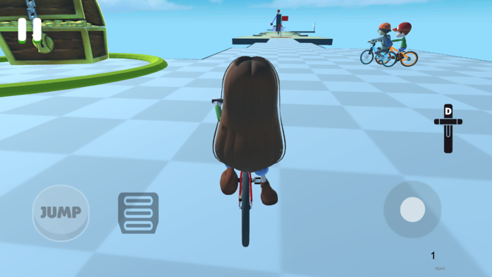 Captura de Tela do Jogo Obby on a Bike