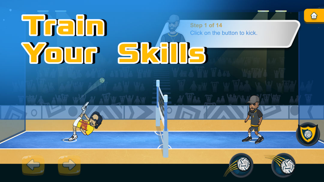 Soccer Spike - Kick Volleyball screenshot game