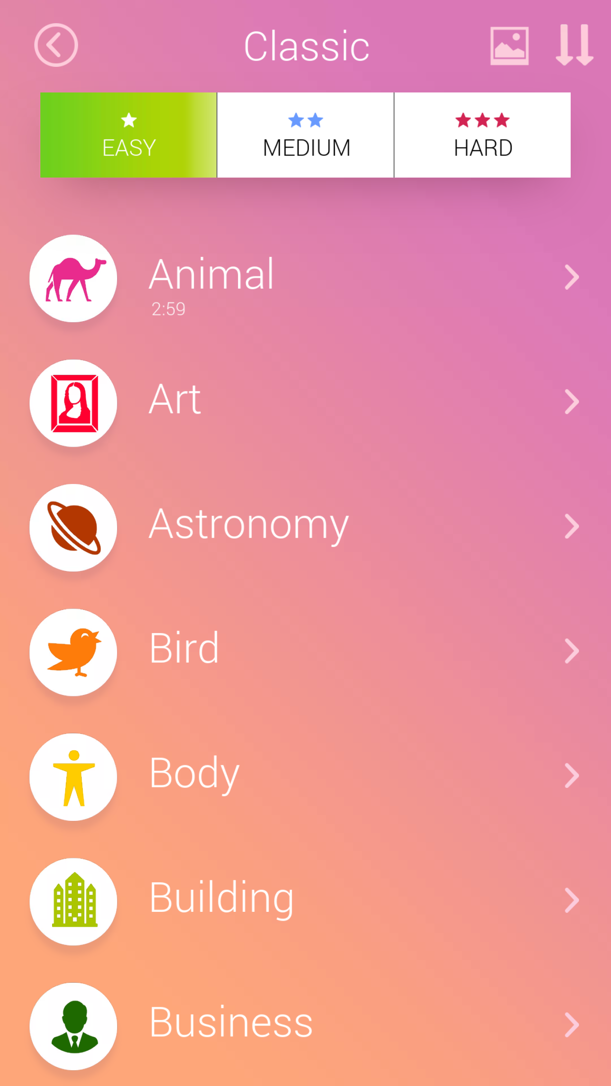 Word Search Puzzle Game Screenshot