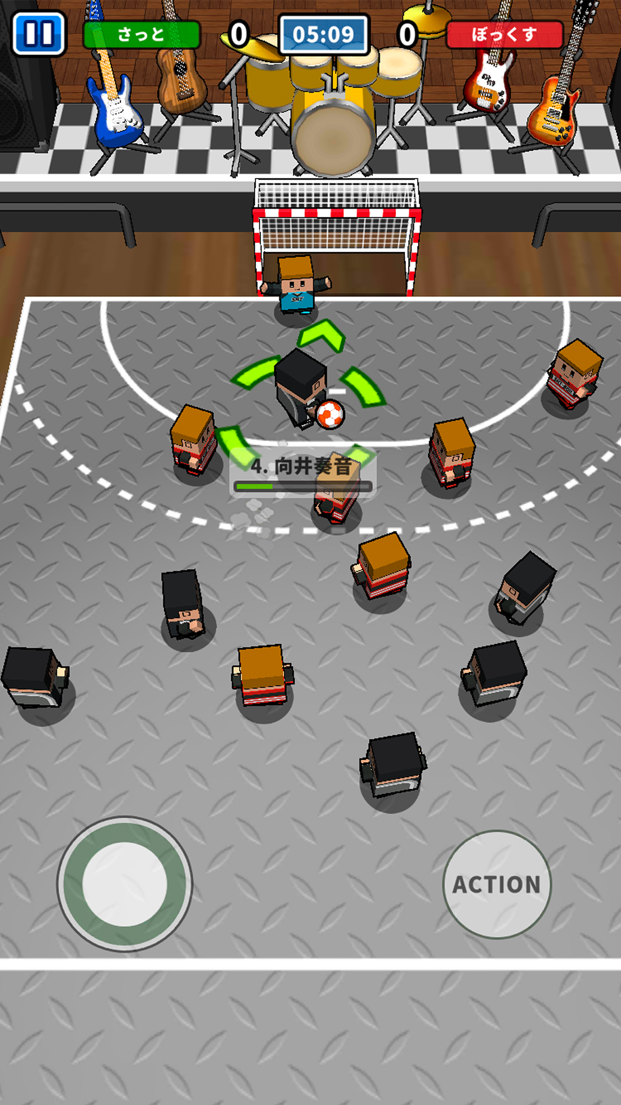机でハンドボール screenshot game