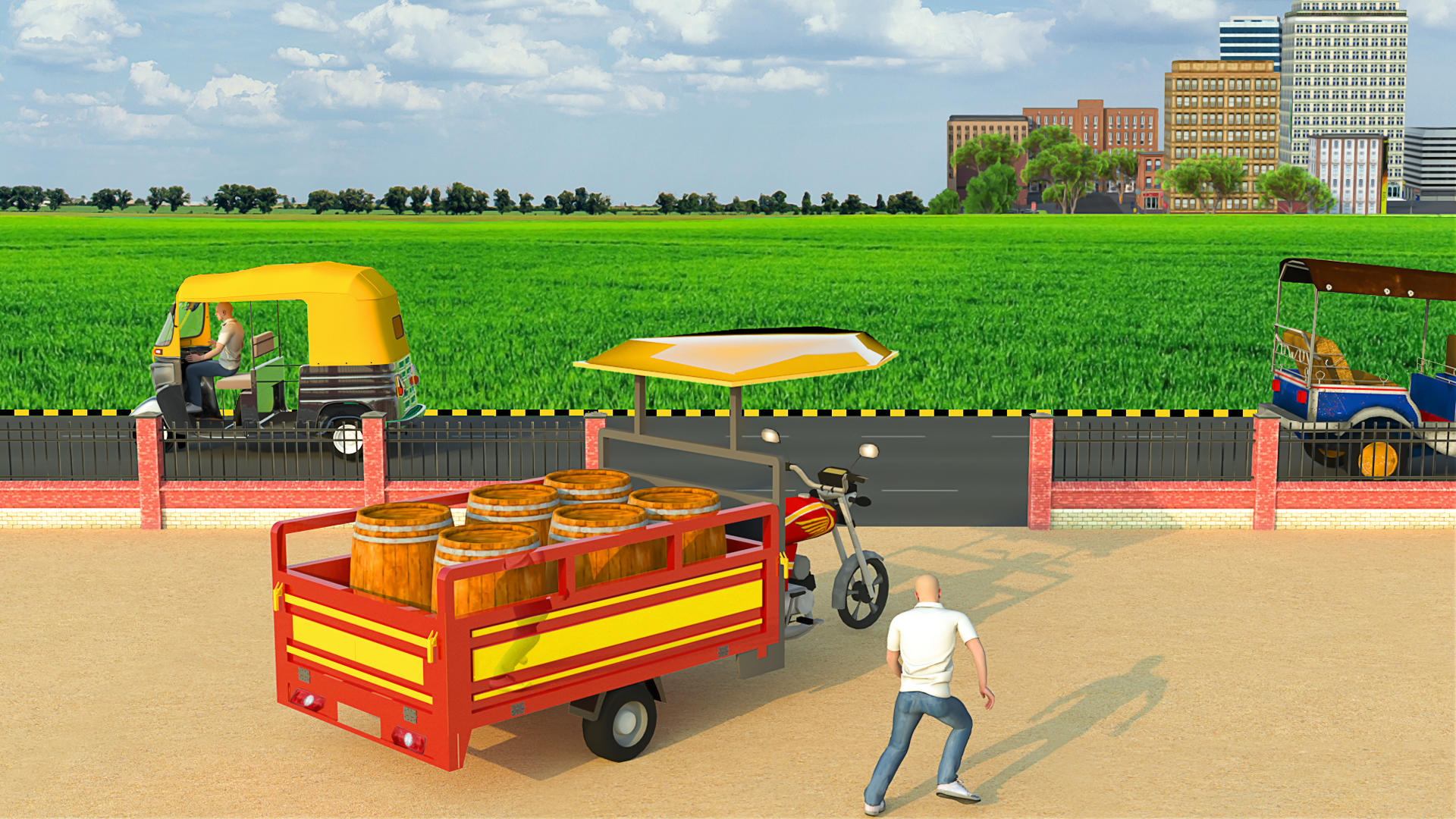 Screenshot of City Tuk Tuk Rickshaw Games 3D