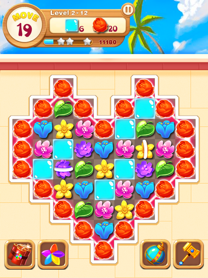 Garden Blossom Crush Game Screenshot