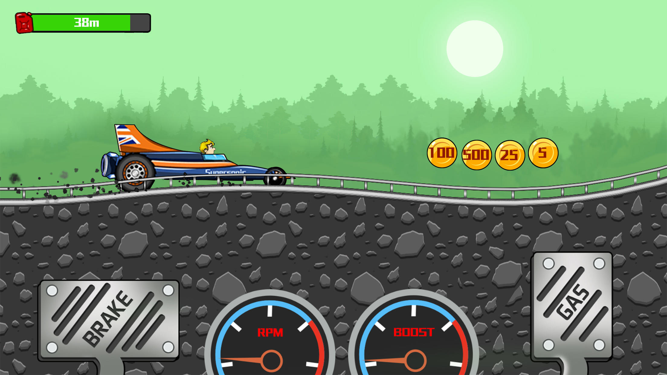 Screenshot 1 of Hill Car Race: เกมขับรถ 3.5.1